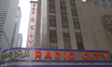 New york city landmark, rockefeller center, radio city konser salonu