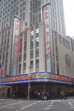 New york city landmark, rockefeller center, radio city konser salonu