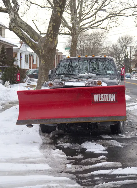 New York'a hazır için temizlik büyük kar fırtınaları vurur sonra kuzeydoğu — Stok fotoğraf