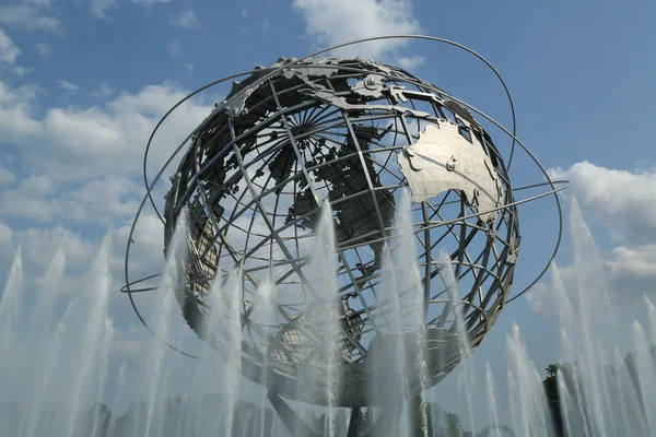 1964 Nowy Jork world's fair unisphere w zaczerwienienie park meadows, Nowy Jork — Zdjęcie stockowe