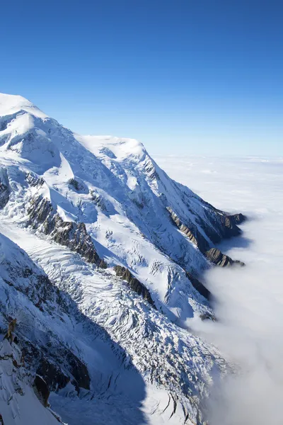 Macizo del Mont Blanc en los Alpes franceses —  Fotos de Stock