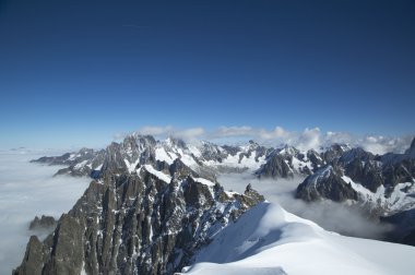 Mont Blanc Massif Fransız Alplerinde