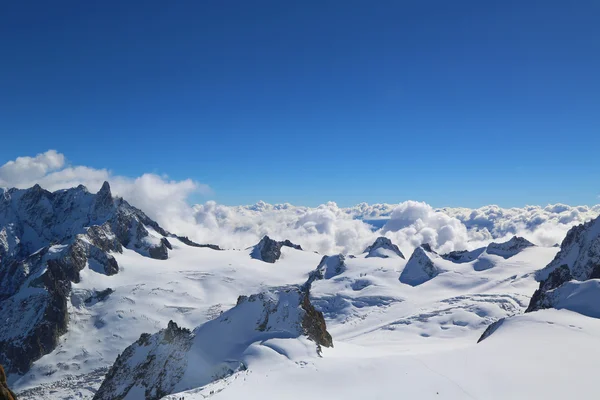 Mont Blanc Massif Di Alpen Perancis — Stok Foto