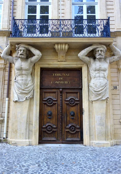 Tribunal de Commerce på Cours Mirabeau i Aix-en-Provence, Frankrike – stockfoto
