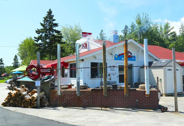 Traditionella hummer pund restaurang i maine — Stockfoto