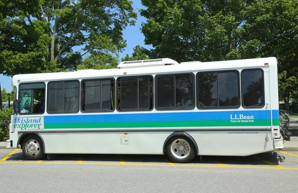 Island Explorer Bus in Bar Harbor, Maine — Stock Photo, Image