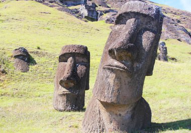 Moai taş ocağı, Paskalya Adası, Şili