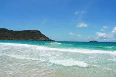 serum fizyolojik beach, St barts, Fransız Batı Hindistan