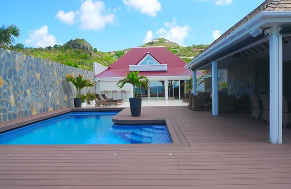 Villa côté plage à Flamands plage à St Barts — Photo