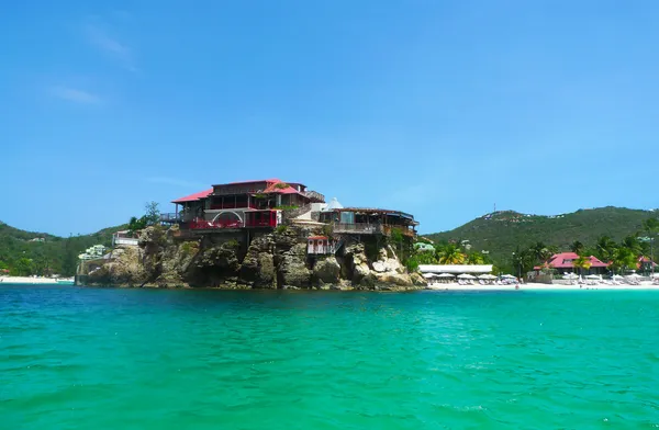 O belo hotel Eden Rock em St Barts, Índias Ocidentais Francesas — Fotografia de Stock