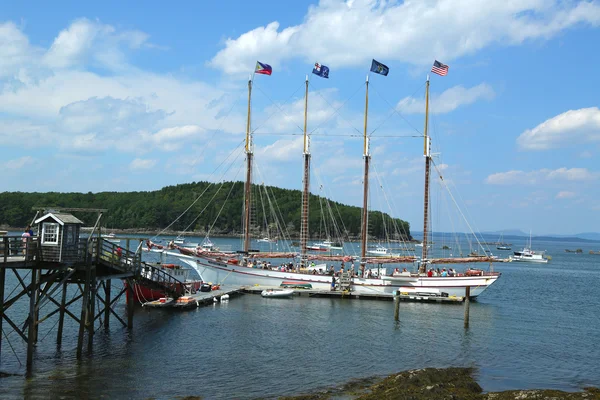 Margaret todd statku w zabytkowy bar harbor — Zdjęcie stockowe