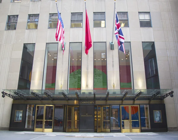 Christie's main headquarter at  Rockefeller Plaza in New York — Stock Photo, Image