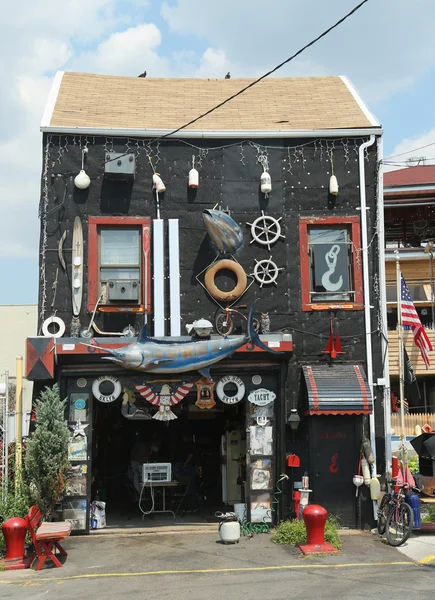 Incrível casa na seção Red Hook em Brooklyn — Fotografia de Stock