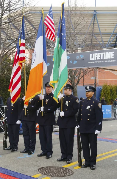 La garde des couleurs du département de police de New York — Photo