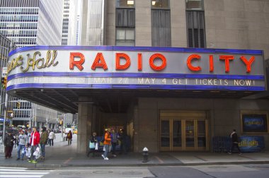 New york city landmark, rockefeller center, radio city konser salonu