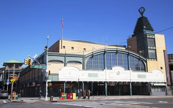 Estación de metro Stillwell Avenue en Coney Island Sección de Brooklyn — Foto de Stock