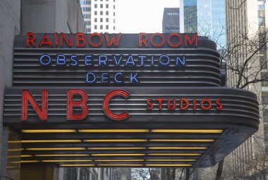ünlü rockefeller center ev nbc stüdyoları, bir gözlem güverte ve lüks gece kulübü Gökkuşağı Odası olduğunu