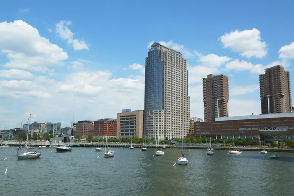 Hudson river park im tribeca distrikt in manhattan — Stockfoto