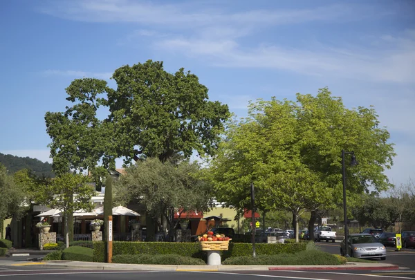 On the street of Yountville in Napa Valley — Stock Photo, Image