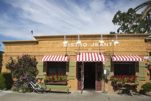 Ödüllü bir restoran bistro jeanty yountville, napa Vadisi içinde — Stok fotoğraf