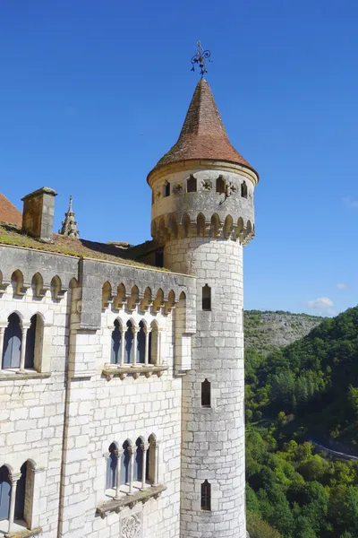 Bischofspalast in Rocamadour, Frankreich — Stockfoto