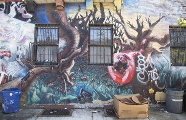Doğu williamsburg semt Brooklyn, duvar resmi