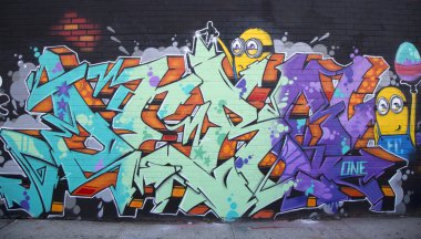 Doğu williamsburg semt Brooklyn, new york, grafiti