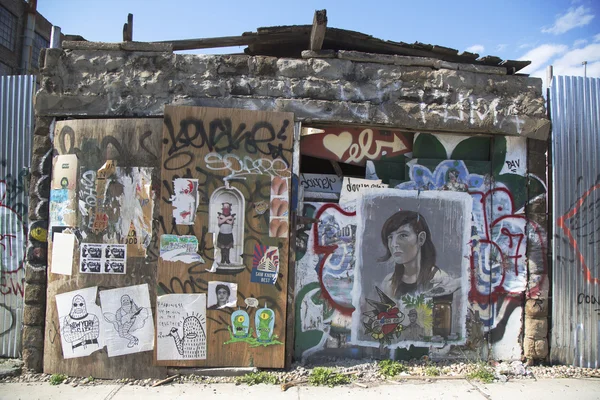 Doğu williamsburg semt Brooklyn, new york, grafiti