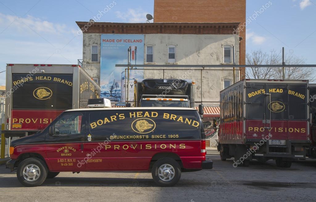Boar's Head Brand Provisions trucks in Brooklyn Stock Editorial Photo