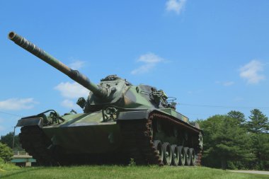 M-60 tank at  Vietnam War Memorial clipart