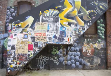 Doğu williamsburg semt Brooklyn, duvar resmi