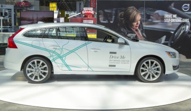 Volvo v60 kendi sürüş araba, 2014 new york Uluslararası Otomobil göster: r