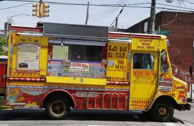 Doğu williamsburg Brooklyn adlı ünlü desi gıda kamyon