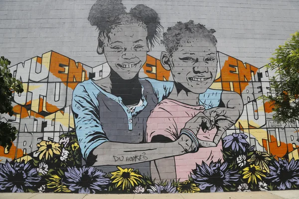 Mural en East Williamsburg en Brooklyn — Foto de Stock