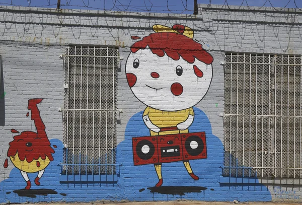 Peinture murale à East Williamsburg à Brooklyn — Photo