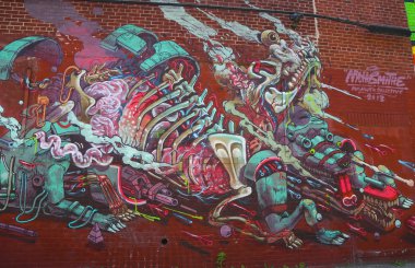 Doğu williamsburg Brooklyn, duvar resmi