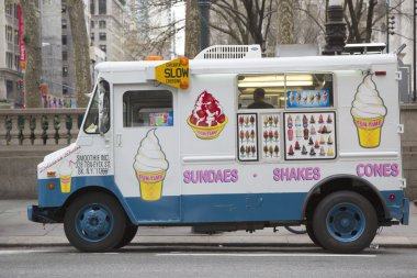 midtown manhattan'ın dondurma kamyonu