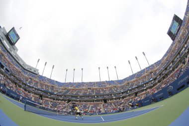 Arthur ashe Stadı bize açık 2013 Ulusal Tenis Merkezi billie jean king üçüncü yuvarlak çift maç sırasında