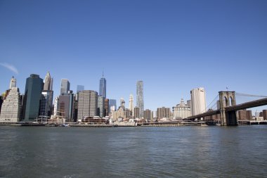 Aşağı Manhattan ufuk çizgisi manzarası