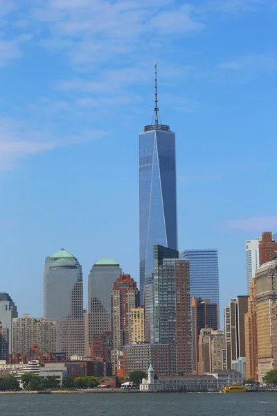 Lower Manhattan skyline panorama — Stock Photo, Image