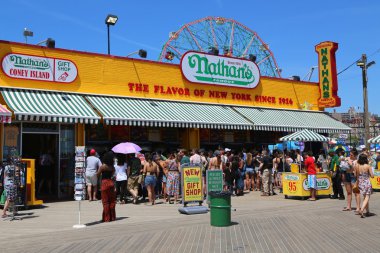 nathan s Restoran boardwalk coney Island, new york Tarih