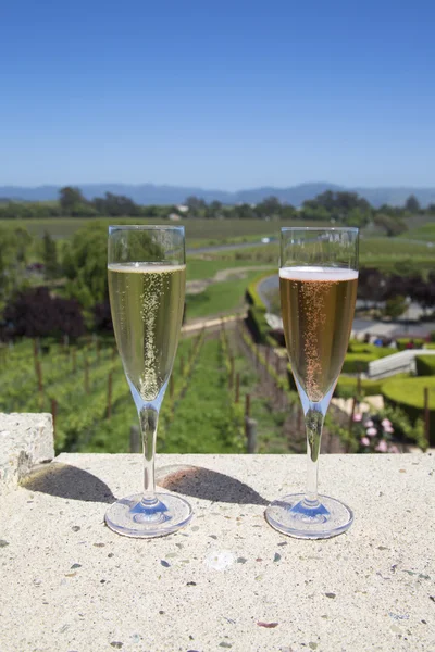 Gläser mit Sekt — Stockfoto