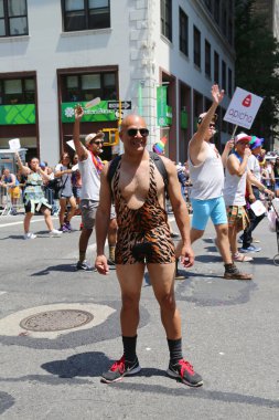 new York'ta LGBT gurur geçit katılımcılar