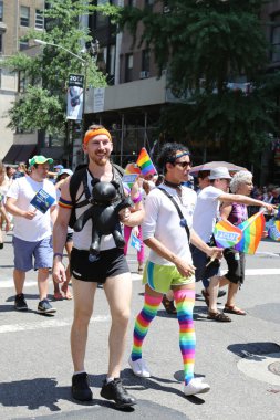 new York'ta LGBT gurur geçit katılımcılar