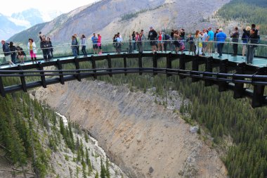 turistleri buzul Geçitin jasper national Park