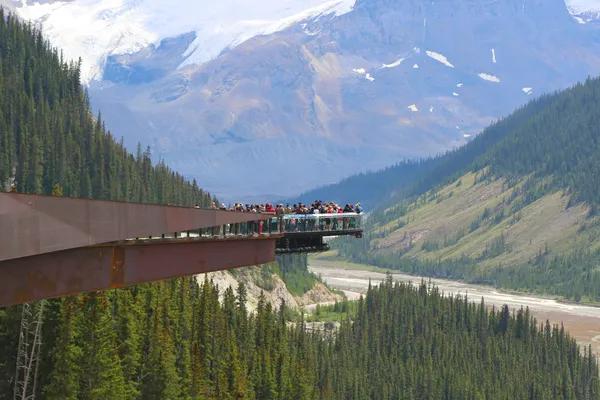 Glacier Skywalk in Jasper National Park — Stock Photo, Image