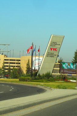 calgary Havaalanı girişinde