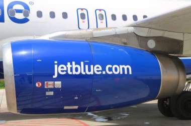 JetBlue airbus a320 motora owen roberts uluslararası havaalanından grand cayman