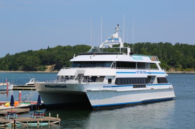 tarihi bar Harbor tekne balina