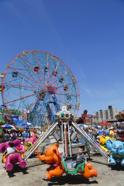 merak tekerlek coney Adası eğlence parkı